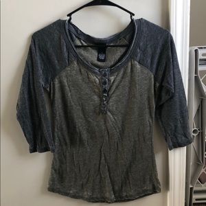 3/4 sleeve baseball tee